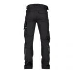 Impax work trousers with stretch and knee pockets black back
