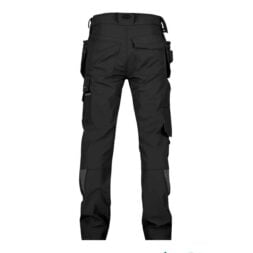 Matrix trousers with stretch holster and knee pockets black back
