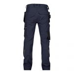Matrix trousers with stretch holster and knee pockets midnight blue anthracite grey back