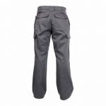 arizona flame retardant work trousers with knee pockets cement grey back