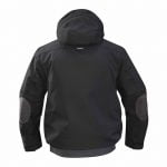 austin canvas winter jacket black anthracite grey back