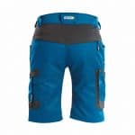 axis work shorts with stretch azure blue anthracite grey back
