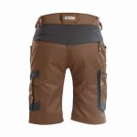 axis work shorts with stretch clay brown anthracite grey back