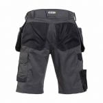 bionic shorts with holster pockets anthracite grey black back