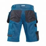bionic shorts with holster pockets azure blue anthracite grey back