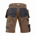 bionic shorts with holster pockets clay brown anthracite grey back