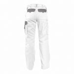 boston women two tone work trousers with knee pockets white cement grey back