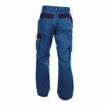 boston two tone work trousers with knee pockets royal blue navy back