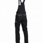 calais two tone brace overall black cement grey back