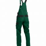 calais two tone brace overall bottle green black back