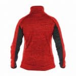 convex women midlayer jacket red black back