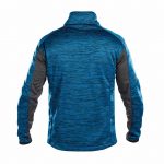 convex midlayer jacket azure blue anthracite grey back