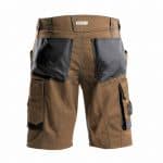 cosmic work shorts clay brown anthracite grey back
