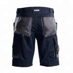 cosmic work shorts midnight blue anthracite grey back