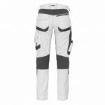 dynax painters women painter trousers with stretch and knee pockets for women white anthracite grey back