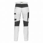 helix painters women painter trousers with stretch white anthracite grey back
