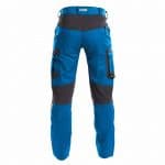 helix work trousers with stretch azure blue anthracite grey back
