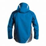 hyper wind and waterproof work jacket azure blue anthracite grey back