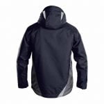 hyper wind and waterproof work jacket midnight blue anthracite grey back