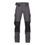 impax stretch work trousers with knee pockets anthracite grey black front