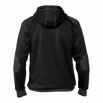 indy hooded sweatshirt black anthracite grey back