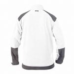 kazan two tone fleece jacket white cement grey back
