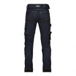 kyoto stretch work jeans with knee pockets jeans blue back