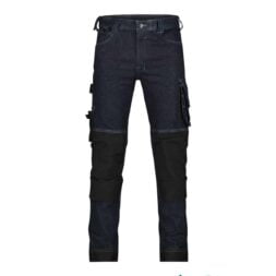 kyoto stretch work jeans with knee pockets jeans blue front
