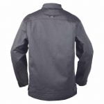 montana flame retardant work jacket cement grey back