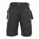monza two tone shorts with holster pockets black cement grey back