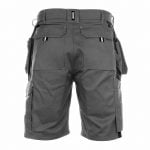 monza two tone shorts with holster pockets cement grey black back