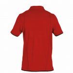 orbital polo shirt red black back