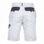 roma two tone work shorts white cement grey back