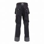 seattle kids two tone trousers with holster pockets black cement grey back