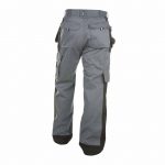 seattle two tone trousers with holster pockets and knee pockets cement grey black back