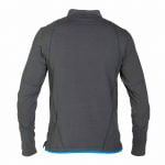 sonic t shirt with long sleeves anthracite grey azure blue back