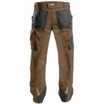 spectrum work trousers clay brown anthracite grey back