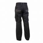 stark canvas work trousers black anthracite grey back