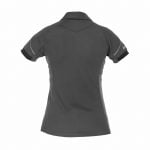 traxion women polo shirt anthracite grey black back