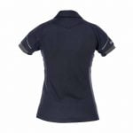 traxion women polo shirt midnight blue anthracite grey back