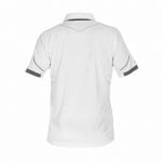 traxion polo shirt white anthracite grey back