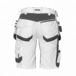 trix painters painter shorts with stretch and holster pockets white anthracite grey back