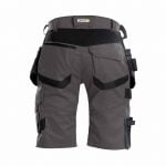 trix shorts with stretch and holster pockets anthracite grey black back