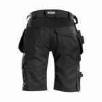 trix shorts with stretch and holster pockets black back