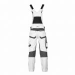 tronix painters painter brace overall with stretch and knee pockets white anthracite grey back