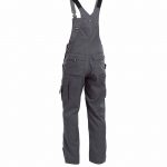 ventura brace overall with knee pockets cement grey back
