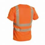 carter high visibility uv t shirt fluo orange back