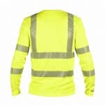 carterville high visibility uv t shirt with long sleeves fluo yellow back