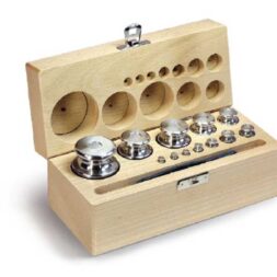 Set Of Weights In Wooden Box 334-09