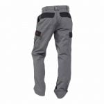 lincoln multinorm work trousers with knee pockets graphite grey black back
